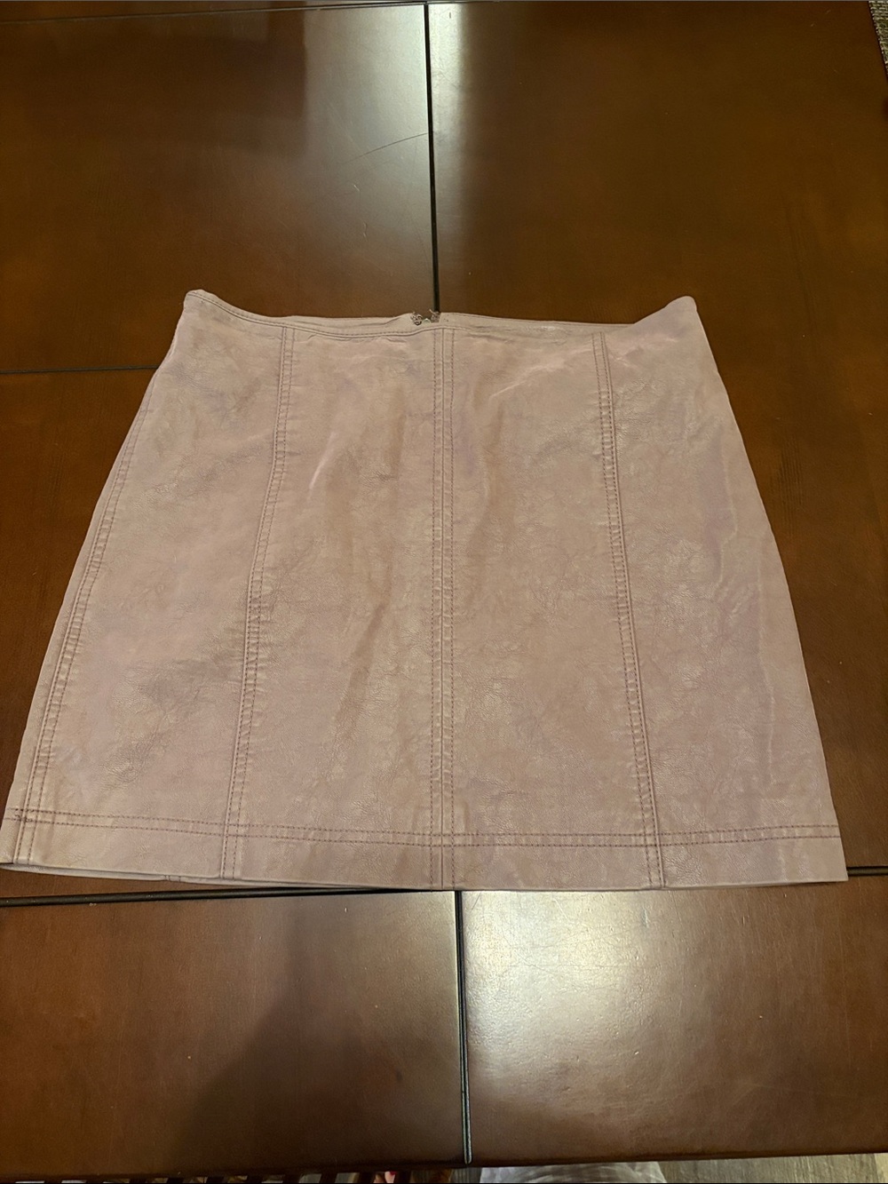 Free People Mauve Panelled Faux Suede Mini Skirt modern femme like new see notes